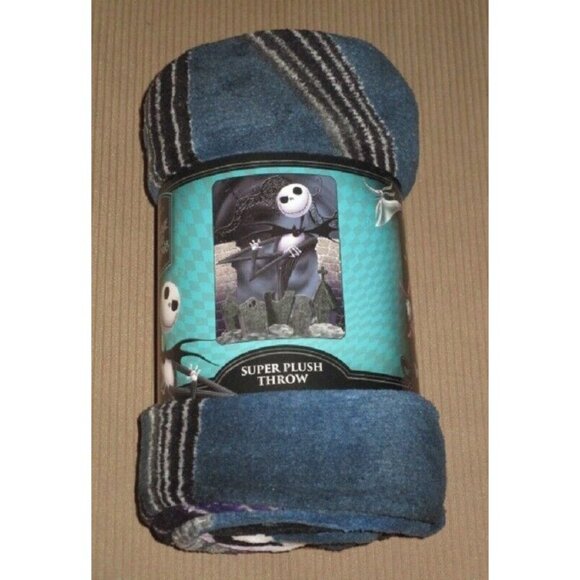 New Graveyard The Nightmare Before Christmas GIFT Plush Throw Blanket Jack Movie - Picture 2 of 2